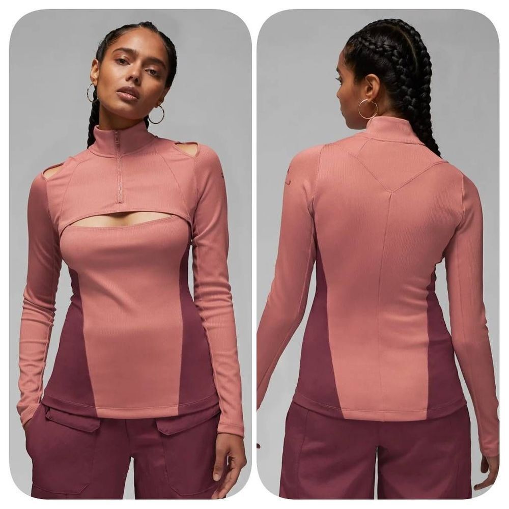Jordan 23 Engineered Women's 1/4-Zip Long-Sleeve Top Sz M